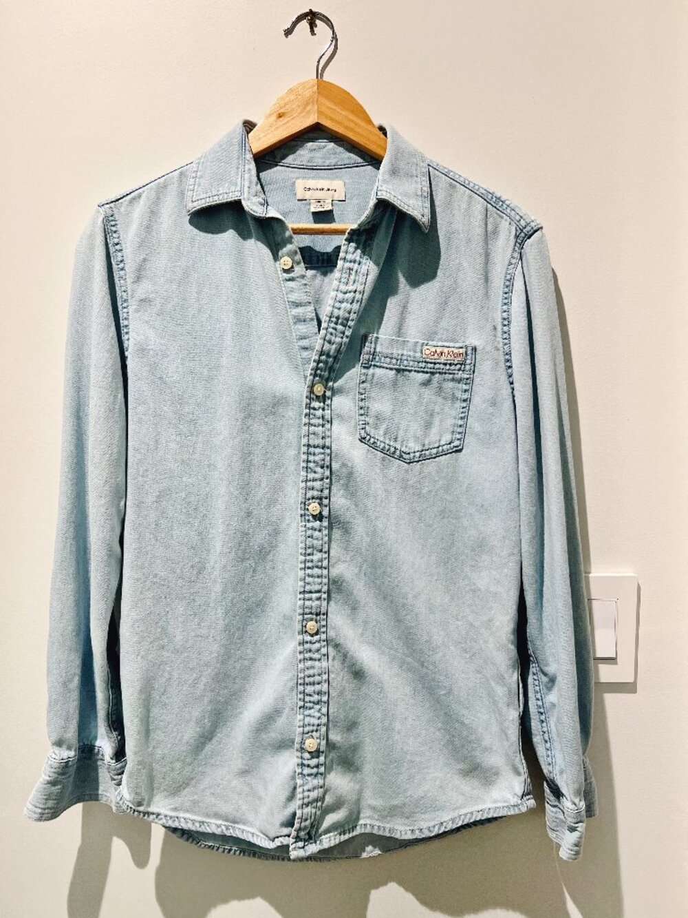Vintage-Style Calvin Klein Jeans Denim Button-Down Shirt | Sz. XS